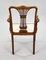 20th Century English Edwardian Inlaid Open Armchair, 1900s 4