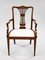 20th Century English Edwardian Inlaid Open Armchair, 1900s 2