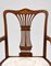 20th Century English Edwardian Inlaid Open Armchair, 1900s 6