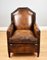 Victorian Gothic Leather Armchair, 1870s 3