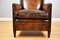 Victorian Gothic Leather Armchair, 1870s, Image 8