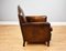 Victorian Gothic Leather Armchair, 1870s 11