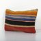 Turkish Lumbar Kilim Cushion Cover, 2010s 2