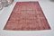 Antique Red and Black Faded Rug, Turkey 1