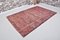 Antiker Teppich in Rot & Schwarz Ausgeblichen, Türkei 3