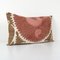 Mid-20th Century Brown Lumbar Suzani Cushion Cover, 2010s, Image 3