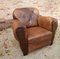 Art Deco French Leather Club Chair 1930s, Image 3
