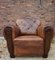 Art Deco French Leather Club Chair 1930s, Image 2