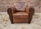 Art Deco French Leather Club Chair 1930s, Image 1