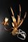 Hollywood Regency French Gold Wheat Sheaf Wall Lamp, 1960s, Image 3