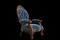 Antique Louis XV Mahogany Armed Portrait Chair, 1950s, Image 2