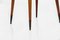 Sillas de latón, terciopelo y madera atribuidas a Carlo De Carli, años 50. Juego de 6, Imagen 8