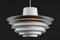 White Verona Pendant Light by Svend Middelboe for Nordisk Solar, Denmark, 1980s, Image 1