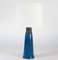 Tall Table Lamp with Turquoise Glaze by Nils Kähler for Kähler, Denmark, 1960s 1