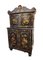 Anglo-Chino Black and Golden lacquer Cabinet, 1800s 1