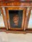 Large Antique Victorian Inlaid Floral Marquetry Burr Walnut Ormolu Mounted Credenza, 1850s, Image 9