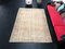 Distressed Neutral Faded Oushak Rug 1