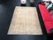 Distressed Neutral Faded Oushak Rug, Image 1