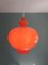 Orange Opaline Suspension by Hans Agne Jakobsson, 1960s 1