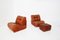 Pace Collection Lounge Chairs & Ottoman by Guido Faleschini for Mariani, 1970s, Set of 3 1