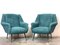 Italian Armchairs attributed to Gigi Radice for Minotti, 1960s, Set of 2 1