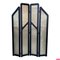 Art Deco Black Ebonized Wood and Gold Metal Screens, 1960s, Image 1