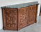 19th Catalan Spanish Baroque Carved Walnut Tuscan Two Drawers Credenza or Buffet, 1920, Image 4