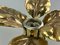 Mid-Century Brass Wall Lamp y Willy Daro for Massive, 1970s, Image 5