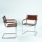 Vintage Bauhaus Cantilever Chairs in Cognac attributed to Mart Stam & Marcel Breuer, Set of 2 1