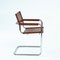Vintage Bauhaus Cantilever Chairs in Cognac attributed to Mart Stam & Marcel Breuer, Set of 2 5