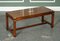 Vintage Mahogany & Brass Military Campaign Coffee Table from Harrods London 1