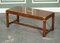 Vintage Mahogany & Brass Military Campaign Coffee Table from Harrods London 2