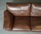 Java Brown Leather 2-Seater Sofa by John Lewis 5