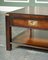 Vintage Military Campaign Mahogany & Brass Coffee Table 9