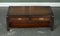 Vintage Military Campaign Mahogany & Brass Coffee Table 1