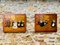 Wood-Carved Folk Art Panels, 1920s, Set of 2 1