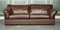 Java Braunes Leder 3-Sitzer Sofa von John Lewis 1