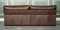 Java Braunes Leder 3-Sitzer Sofa von John Lewis 7
