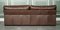 Java Brown Leather 3-Seater Sofa from John Lewis, Image 7