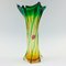 Große gedrehte Mid-Century Vase aus Muranoglas, Italien, 1960er 1