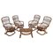 Bamboo Armchairs and Coffee Table attributed to Tito Agnoli for Bonacina, Italy, 1960s, Set of 5, Image 3