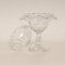Antike Vasen aus geschliffenem Kristallglas, 2er Set 8