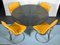 Mesa de comedor era espacial vintage con sillas de Gastone Rinaldi, años 60. Juego de 5, Imagen 11