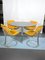 Vintage Space Age Dinner Table and Chairs in the style of Gastone Rinaldi, 1960s, Set of 5, Image 1