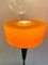 Moderne italienische Mid-Century Stehlampe aus orangefarbenem Murano Glas, 1960er 12