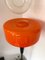 Moderne italienische Mid-Century Stehlampe aus orangefarbenem Murano Glas, 1960er 8
