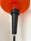 Moderne italienische Mid-Century Stehlampe aus orangefarbenem Murano Glas, 1960er 5