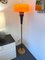 Mid-Century Italian Modern Floor Lamp in Orange Murano Glass attributed to Vistosi, 1960s 2