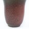 Burgundy-Green Ceramic Vase 5