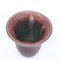 Burgundy-Green Ceramic Vase 3